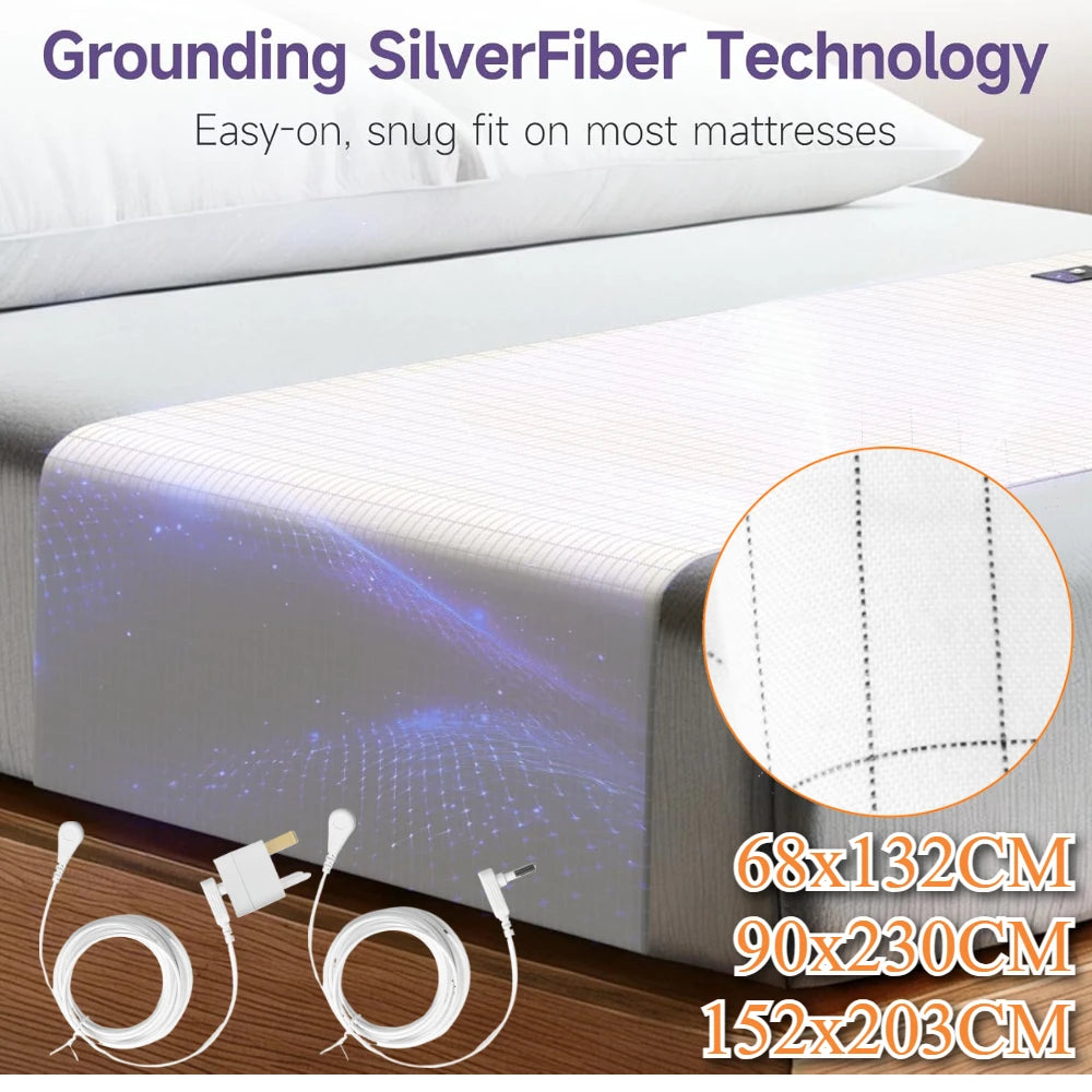Grounding Bed Sheet with Silver Fiber