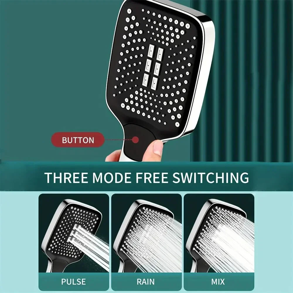 High-Pressure Adjustable Rainfall Shower Head