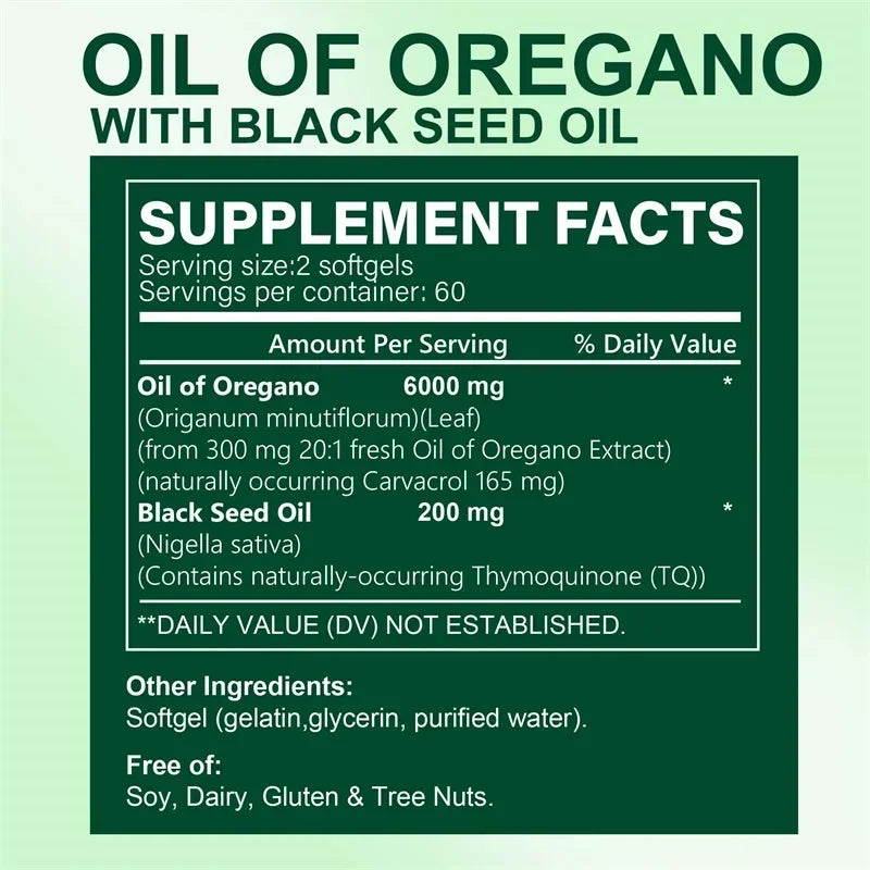Oregano Oil Immune Support Supplement